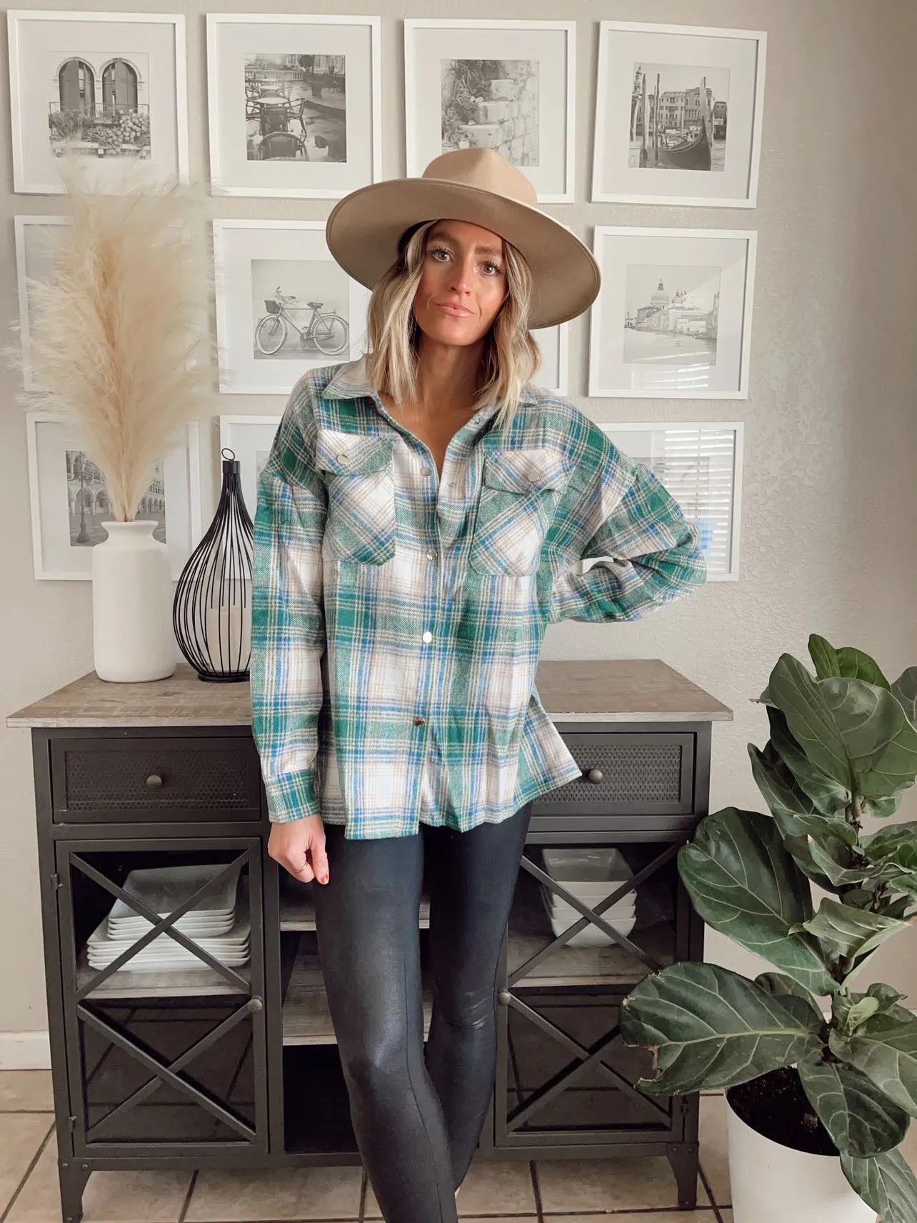 The Madison Plaid Pattern Shacket