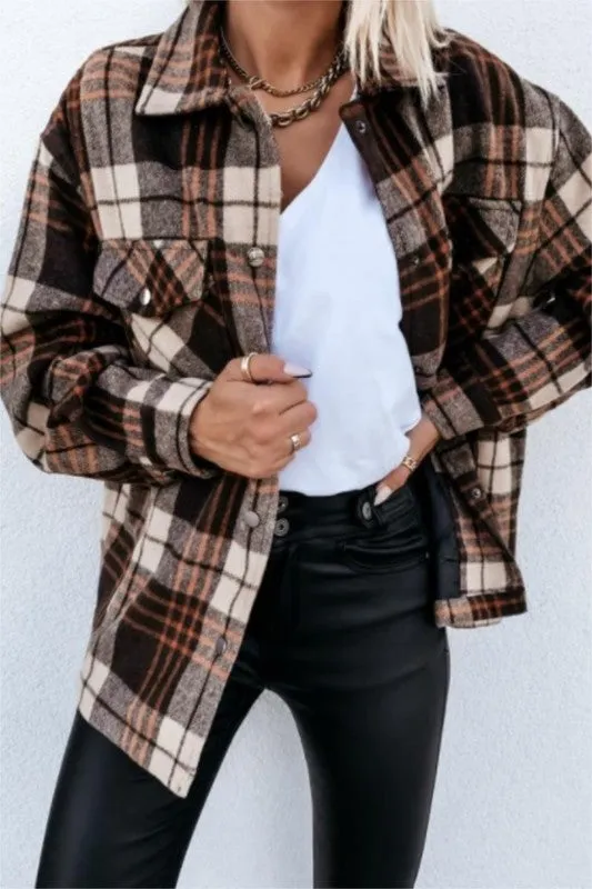 The Madison Plaid Pattern Shacket