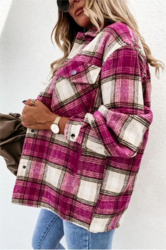 The Madison Plaid Pattern Shacket