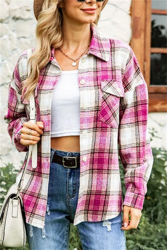 The Madison Plaid Pattern Shacket