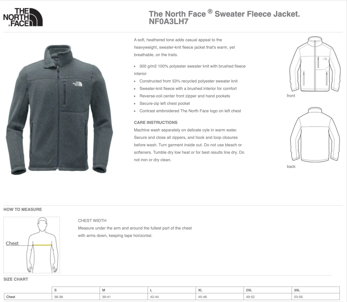 The North Face® Sweater Fleece Jacket