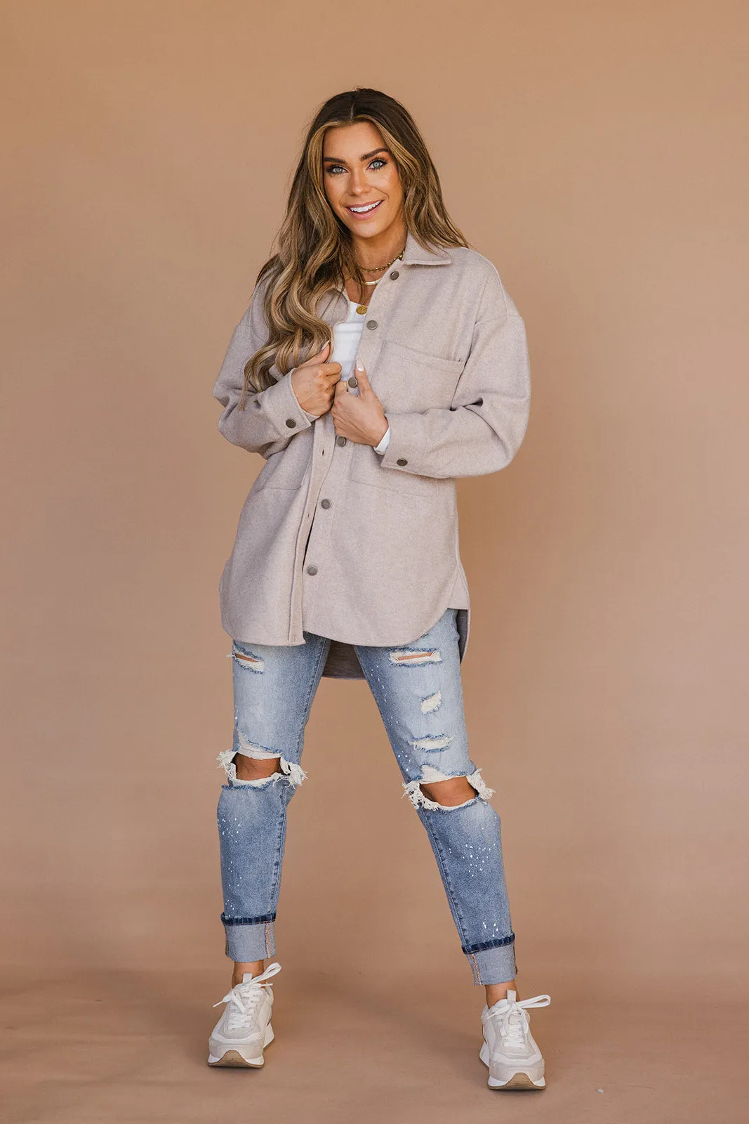 Timberlyn Button-down Shacket