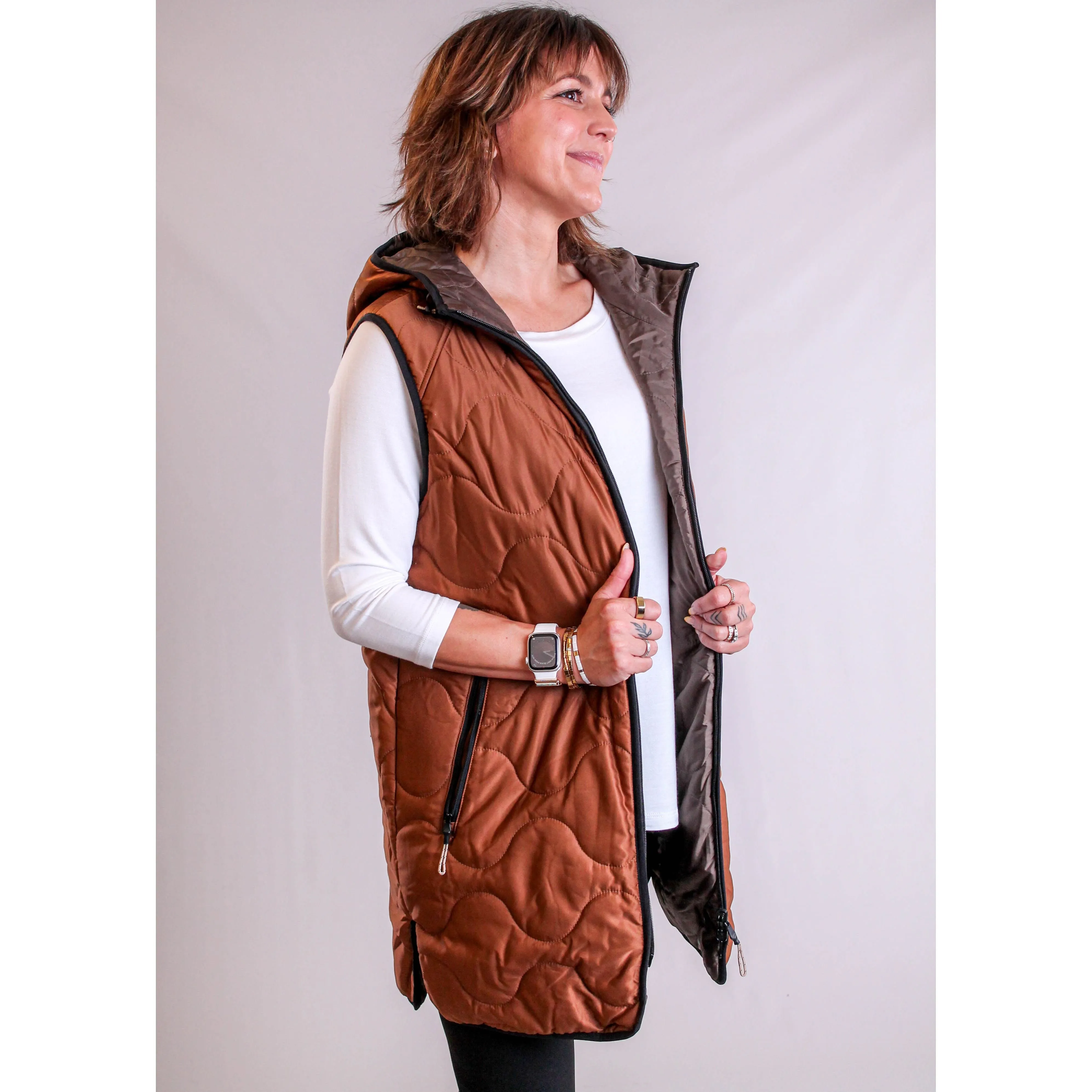 Tribal Sportswear Reversible Puffer Vest