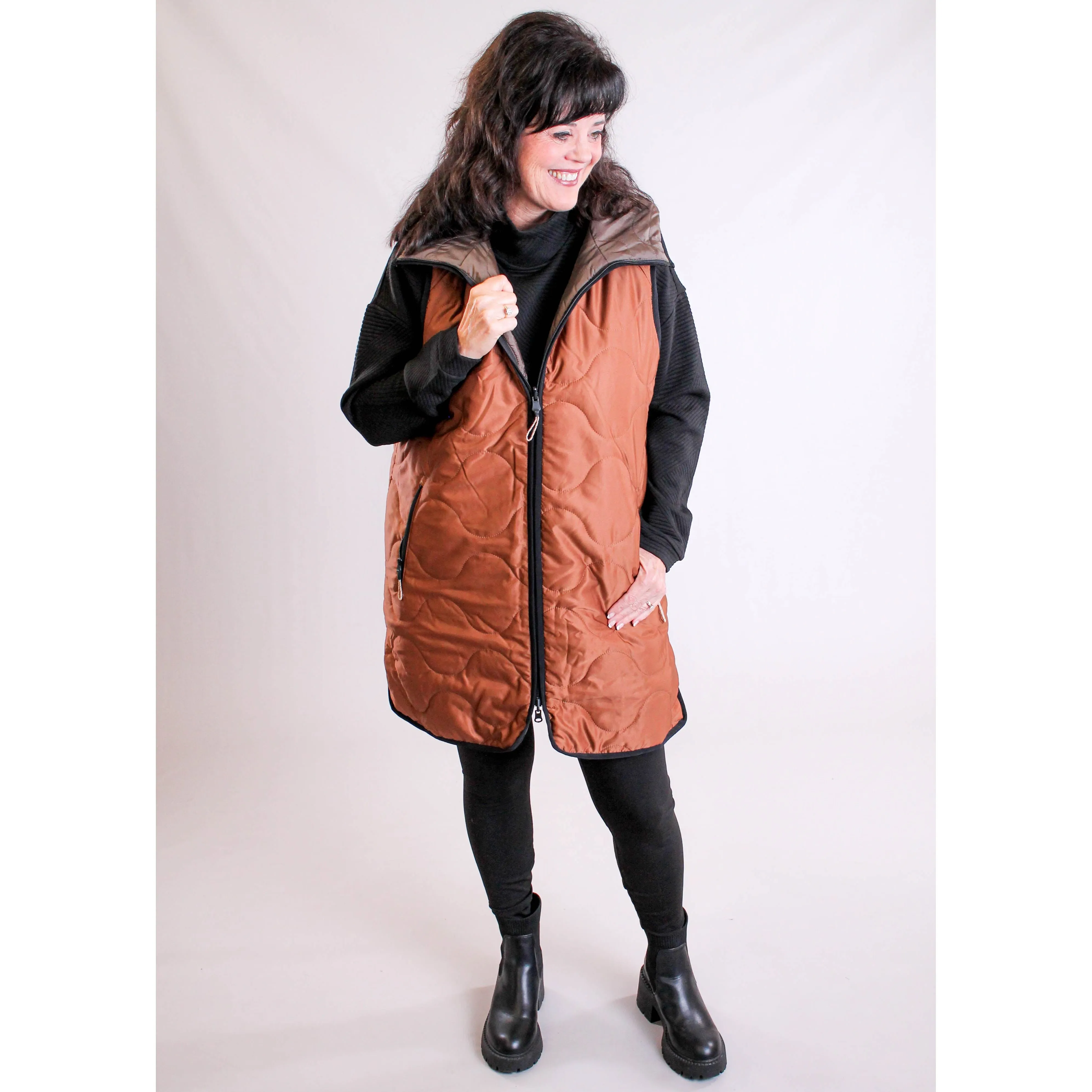 Tribal Sportswear Reversible Puffer Vest