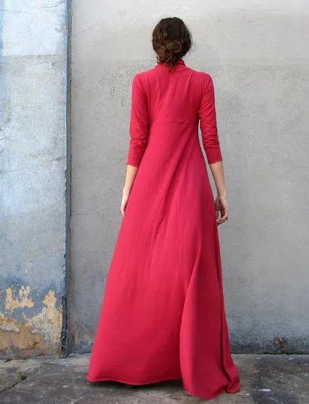 Turtleneck Eclipse Wanderer Long Dress