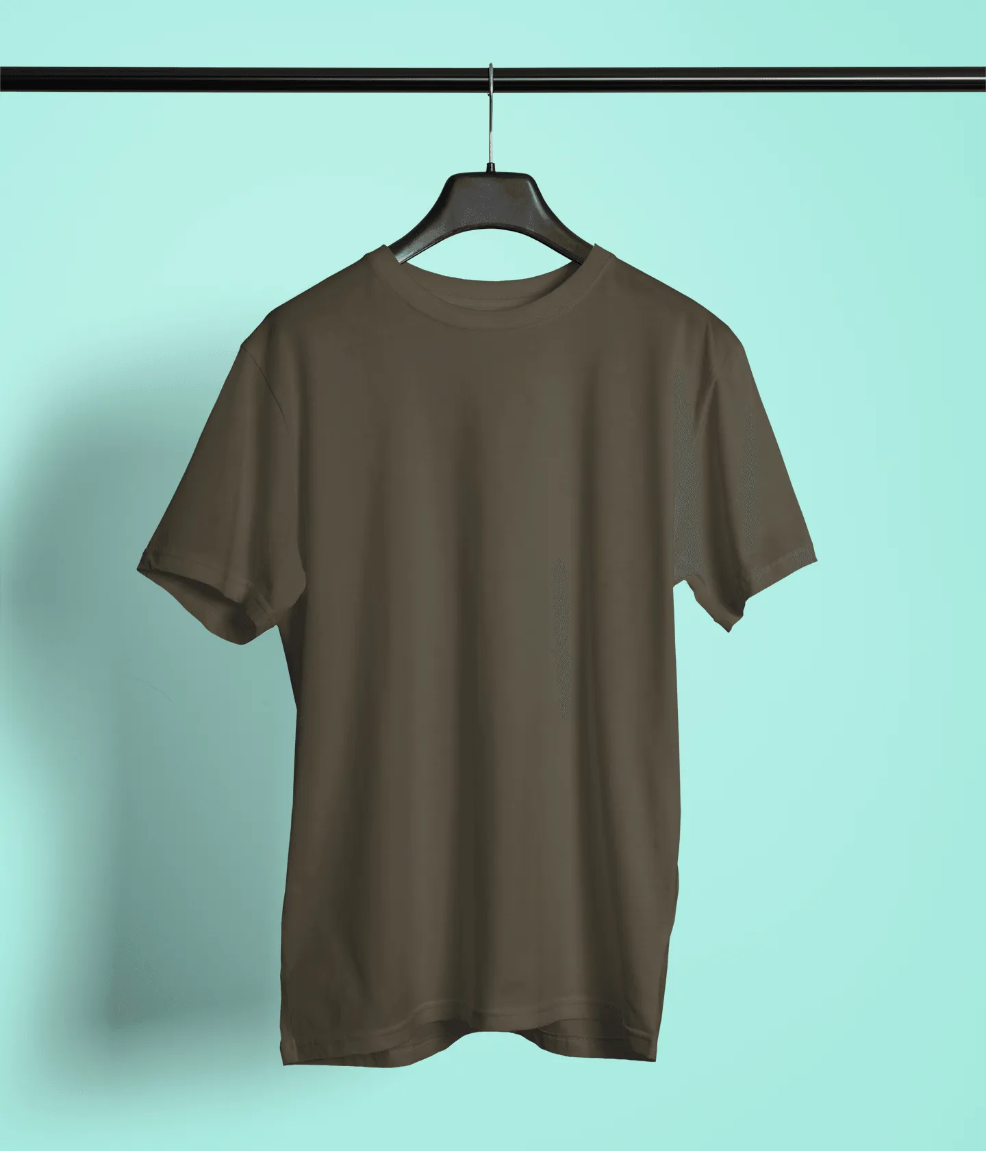 Unisex Regular Fit T-Shirt - Cotton, Bio-Washed (Bottle Green)