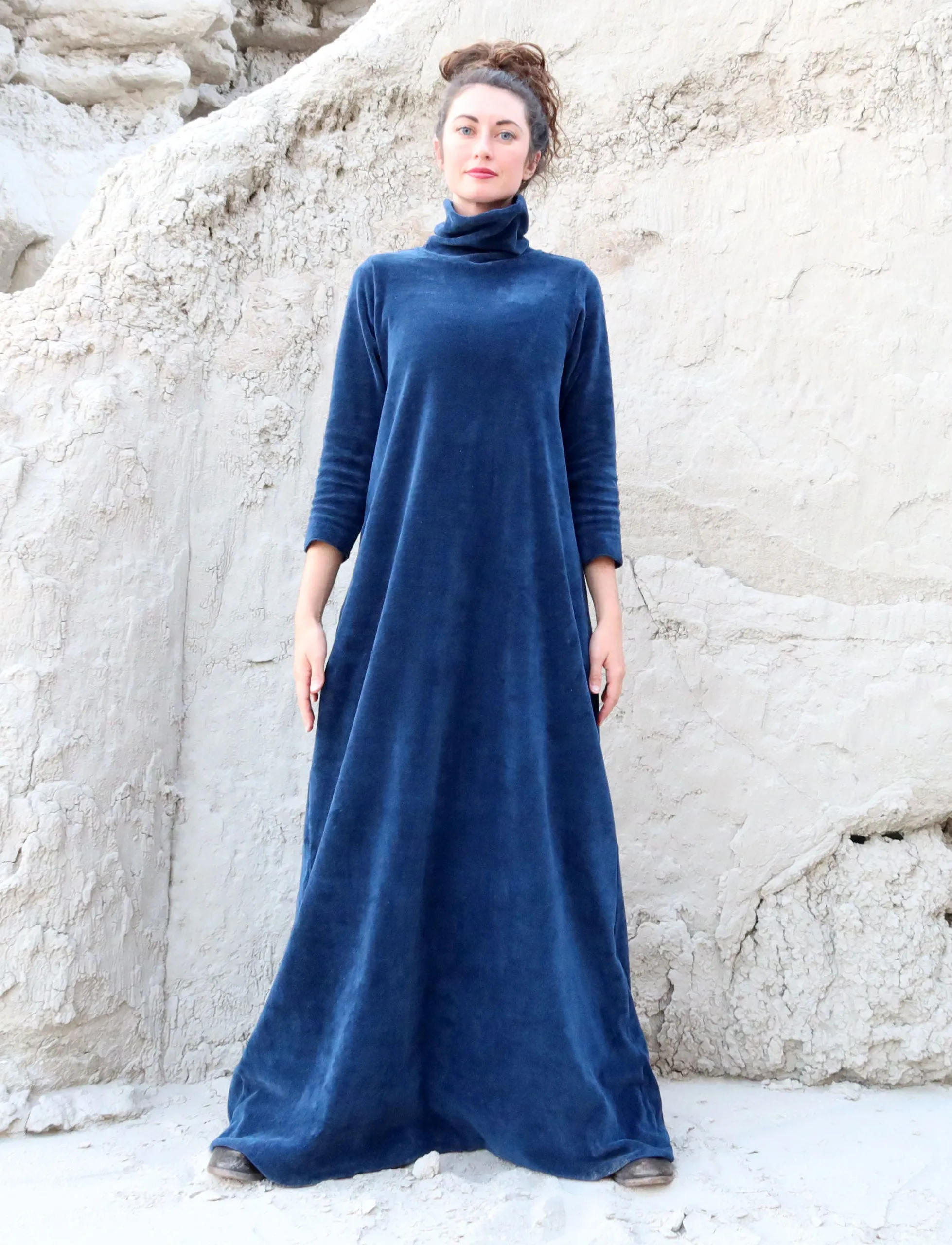 VELOUR Turtleneck Ojai Long Dress