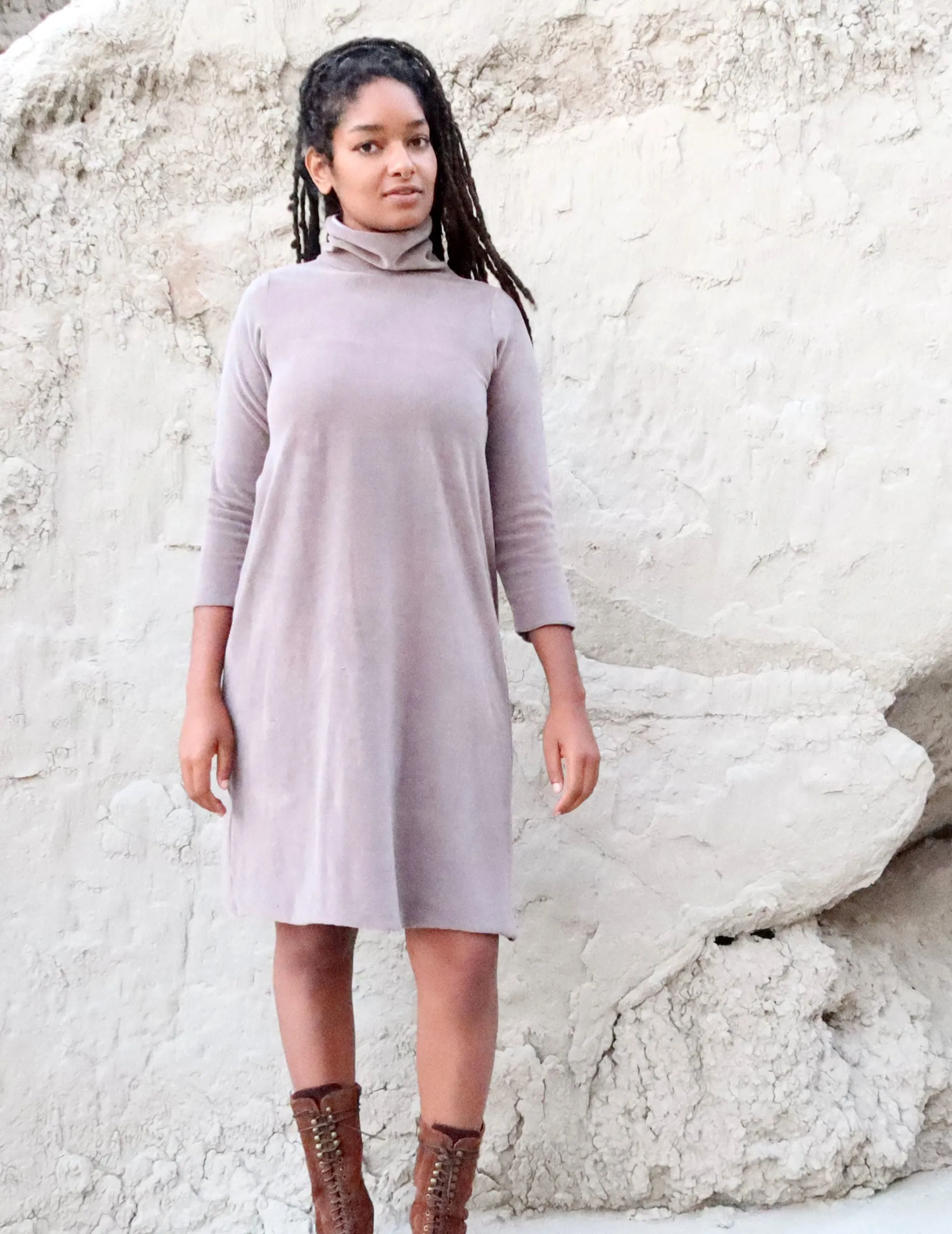 VELOUR Turtleneck Ojai Short Dress