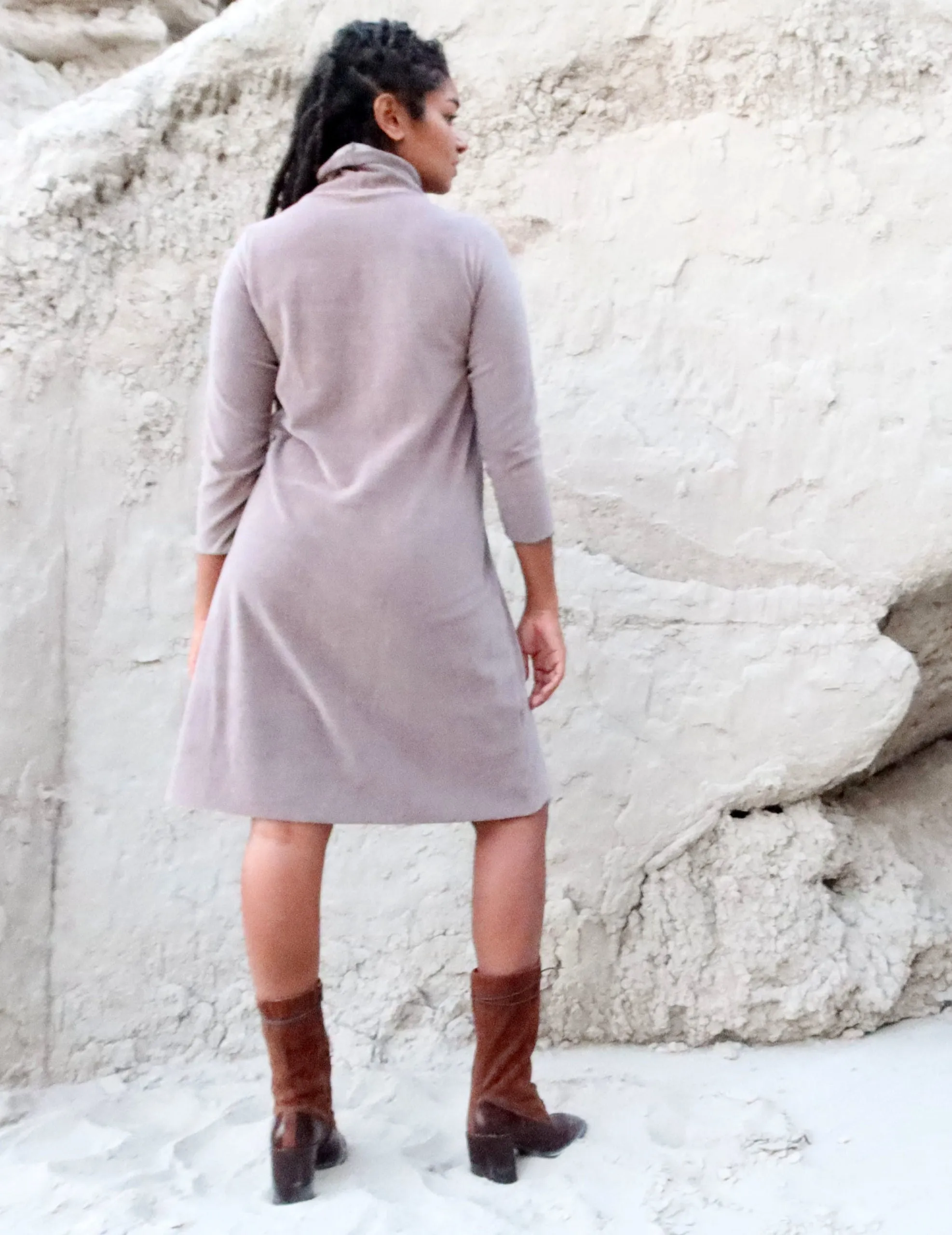 VELOUR Turtleneck Ojai Short Dress