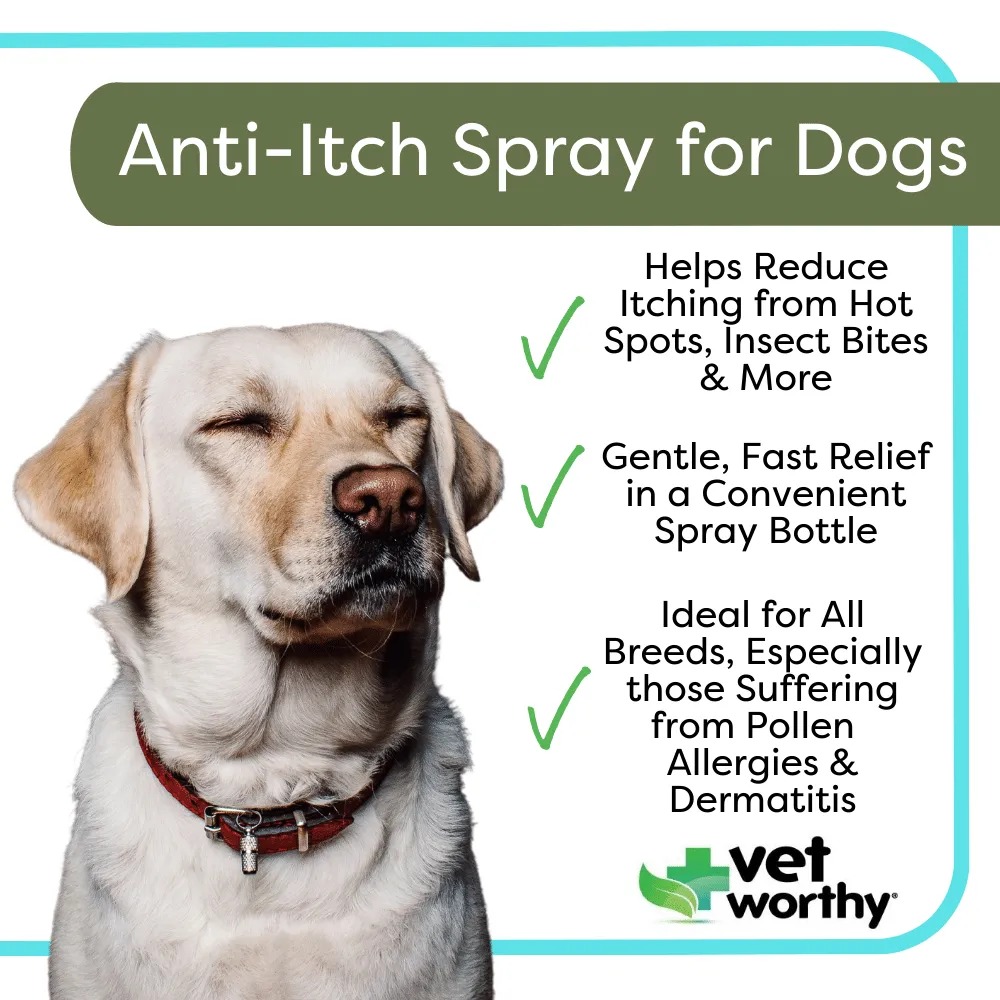 Vet Worthy Anti-Itch Spray for Dogs 8oz