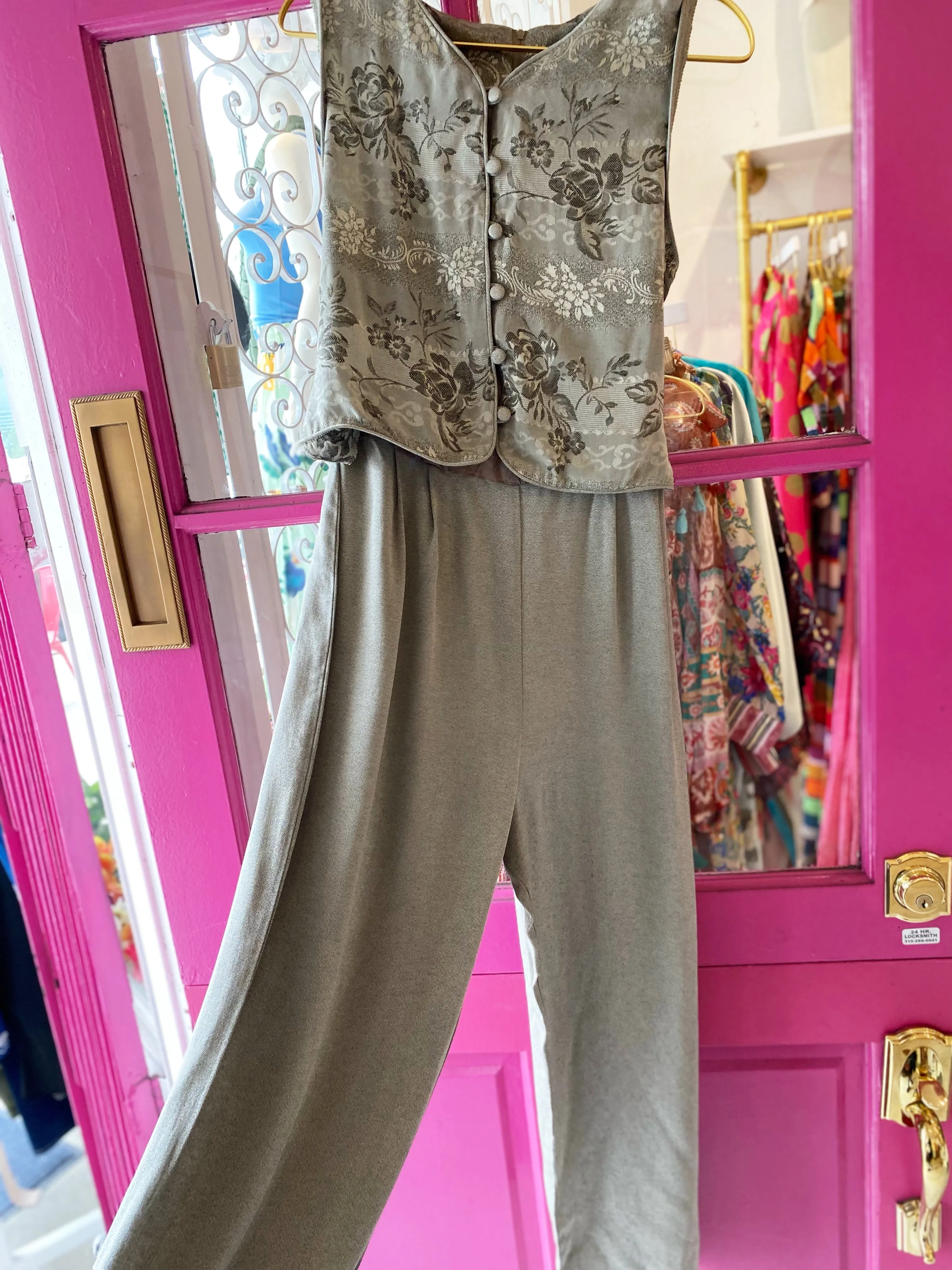 Vintage Sage Jumpsuit