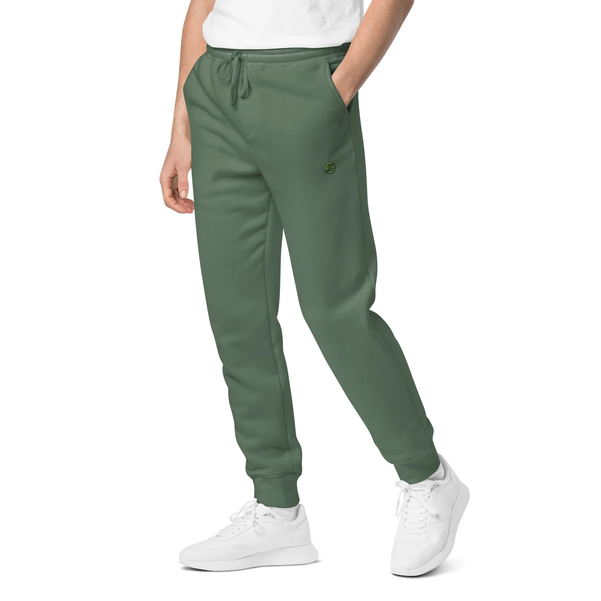 Vintage Vibes Joggers – Army Green