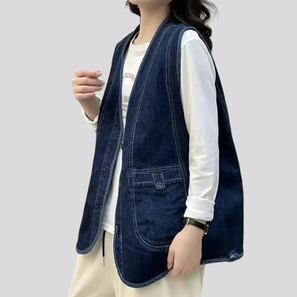 Vintage women's jeans vest