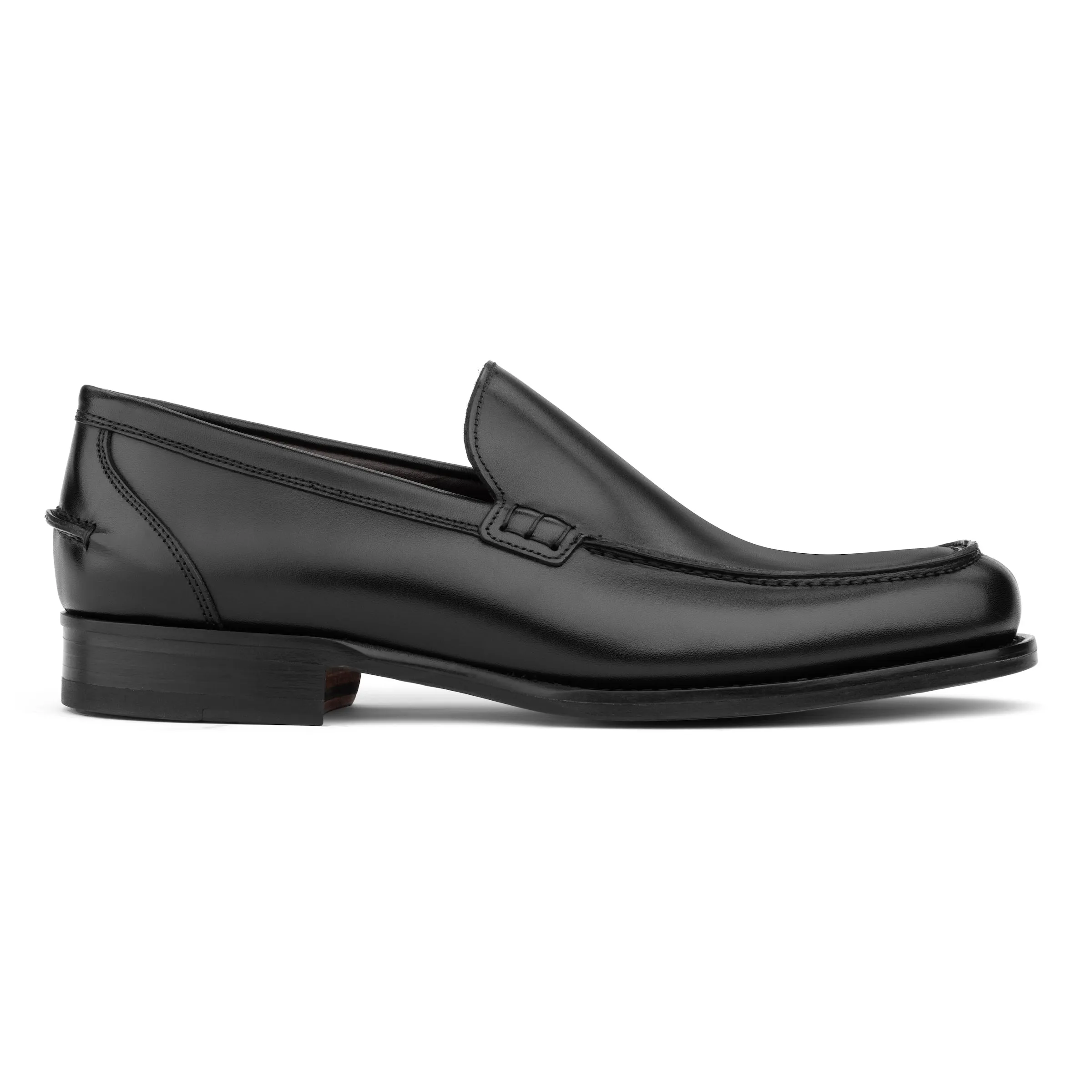 Vulcano Black Calf Slip On