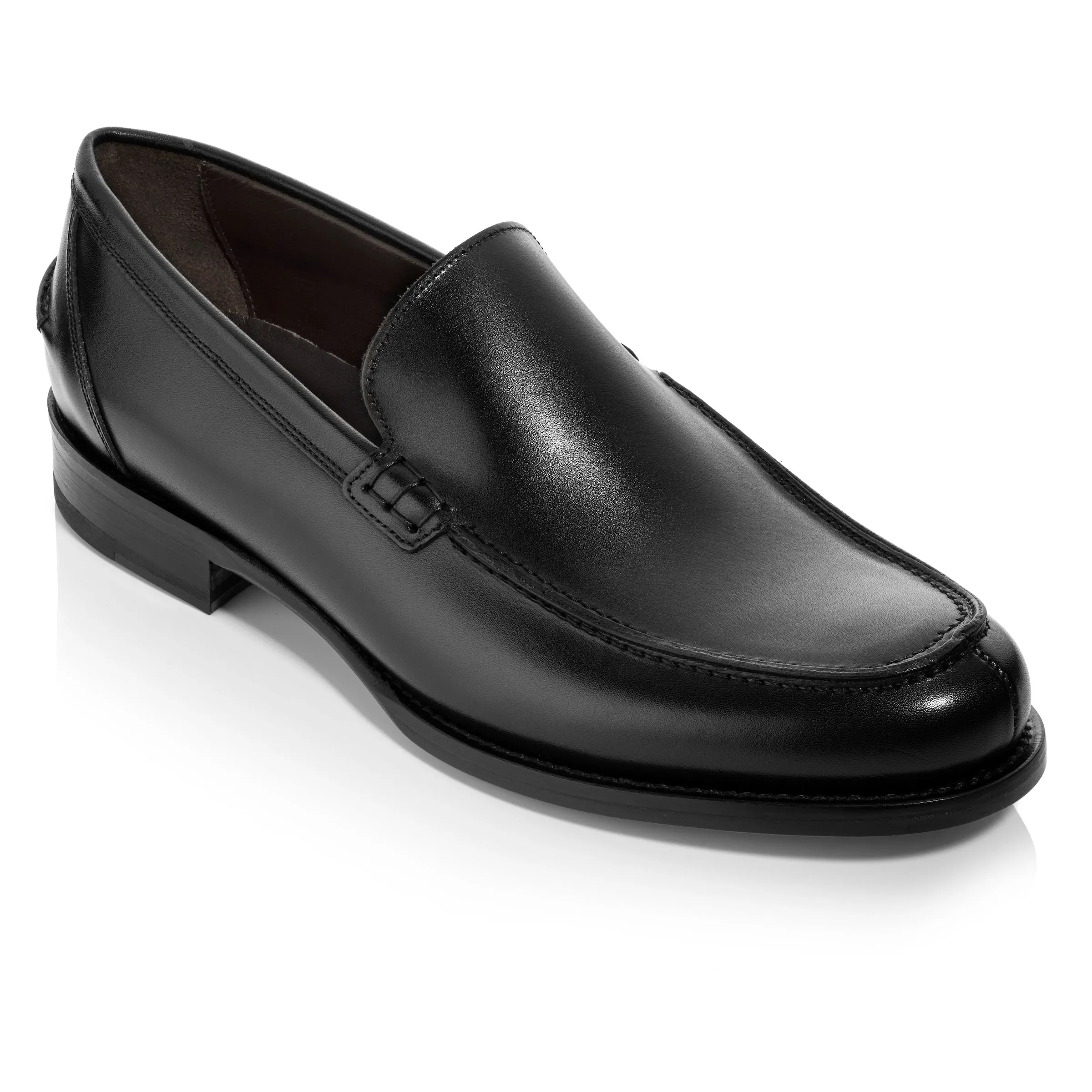 Vulcano Black Calf Slip On