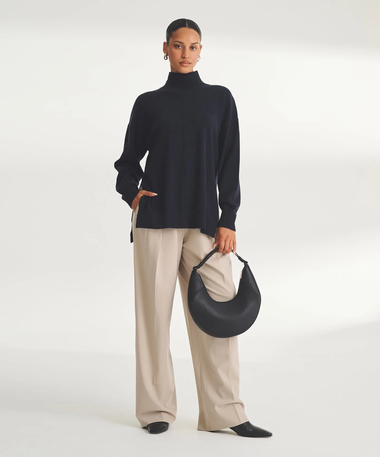 Washable Cashmere Turtleneck