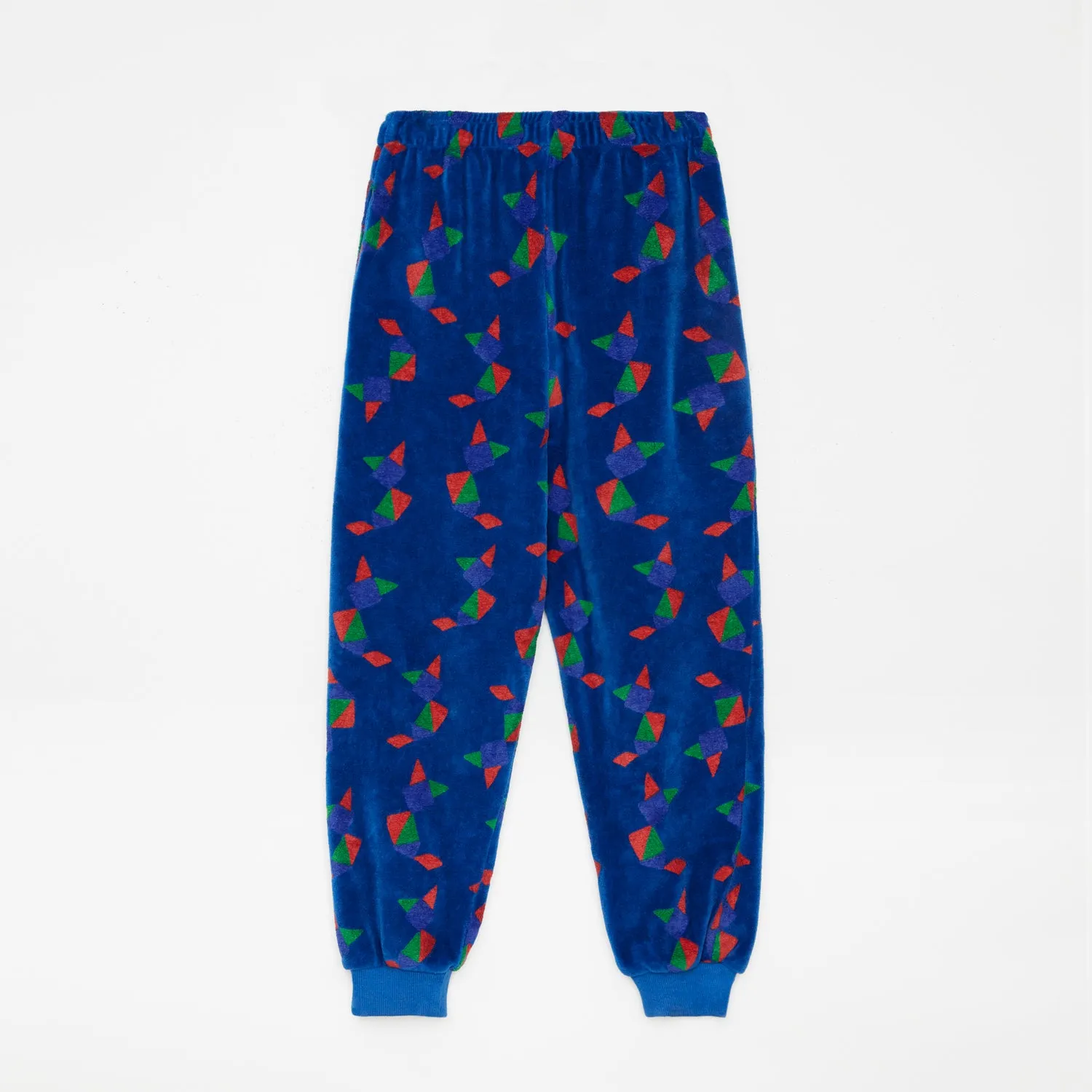 WEEKEND HOUSE KIDS BLUE TANGRAM SWEATPANTS