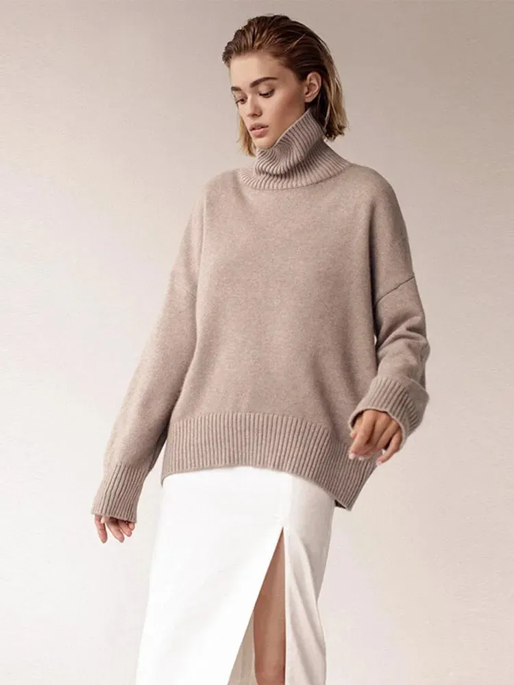 Wenkouban-Christmas Thanksgiving outfits_Chic Thickened Inner Wear Solid Fashion Knitted Jumper Christmas Sweater