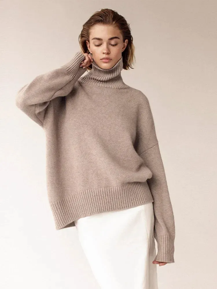 Wenkouban-Christmas Thanksgiving outfits_Chic Thickened Inner Wear Solid Fashion Knitted Jumper Christmas Sweater