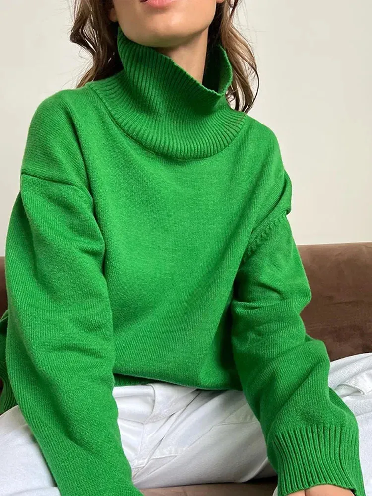 Wenkouban-Christmas Thanksgiving outfits_Chic Thickened Inner Wear Solid Fashion Knitted Jumper Christmas Sweater