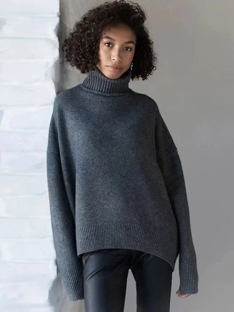 Wenkouban-Christmas Thanksgiving outfits_Chic Thickened Inner Wear Solid Fashion Knitted Jumper Christmas Sweater