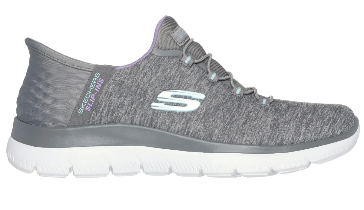 WOMEN'S SKECHERS SLIP-INS: SUMMITS DAZZLING HAZE |  GREY / MULTI