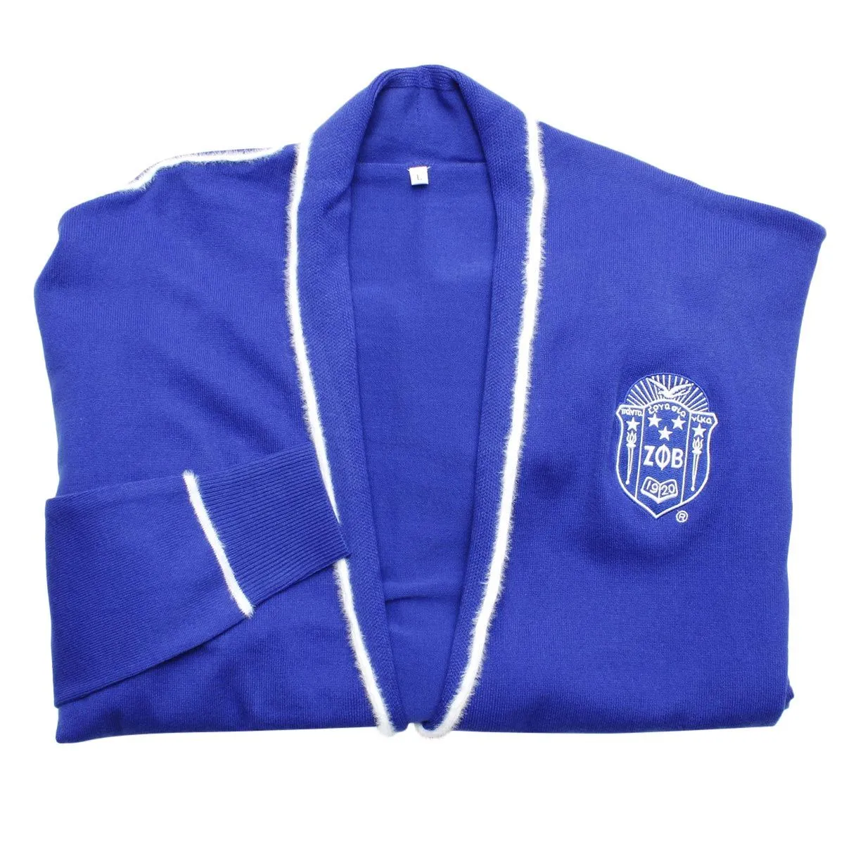 Zeta Phi Beta Apparel Sweater Cardigan ZPB Sorority Small Long Duster Cardigan for Women